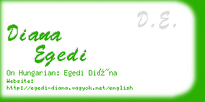 diana egedi business card